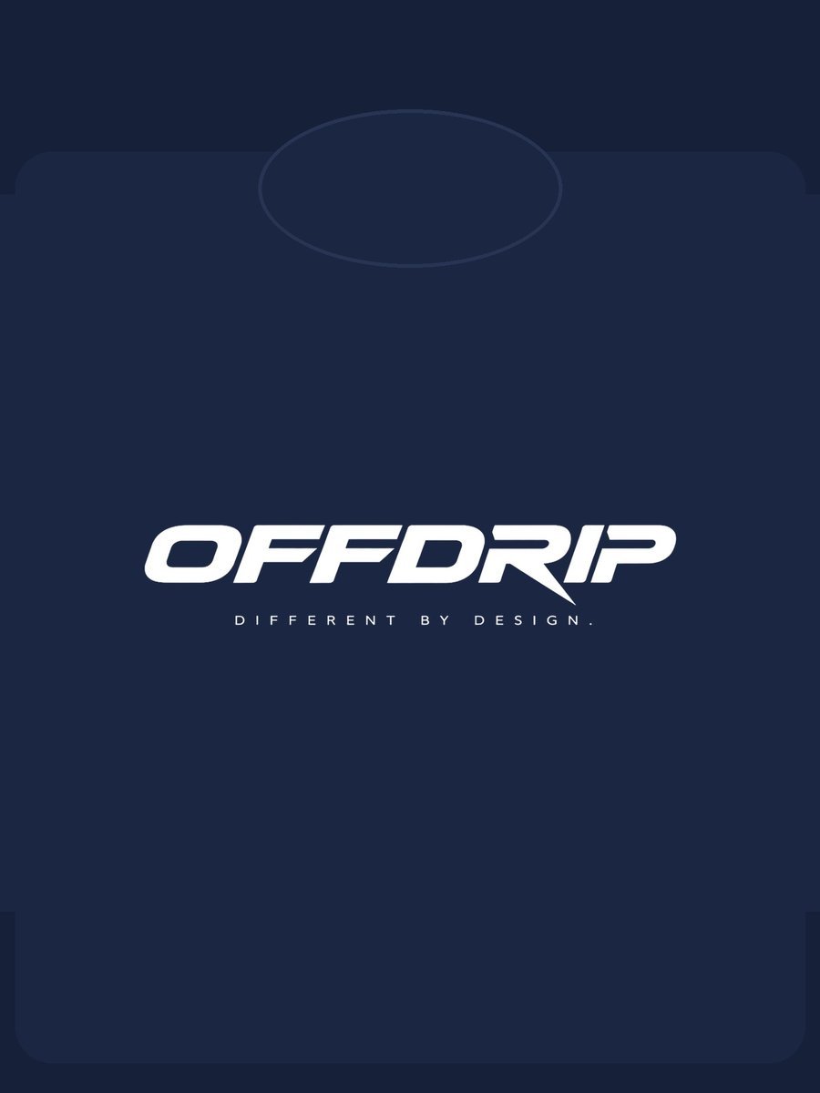 OFFDRIP oversized hoodie, navy